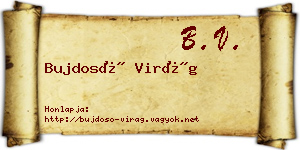 Bujdosó Virág névjegykártya